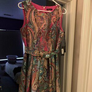 Tommy Hilfiger Women's Paisley Fit & Flare Dress Size 10